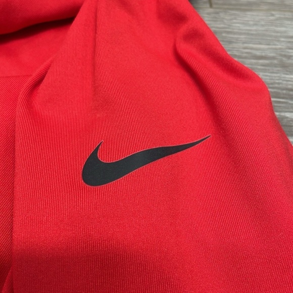 Nike Pro Dri Fit Long Sleeve Turtleneck Top Red S - Picture 14 of 16